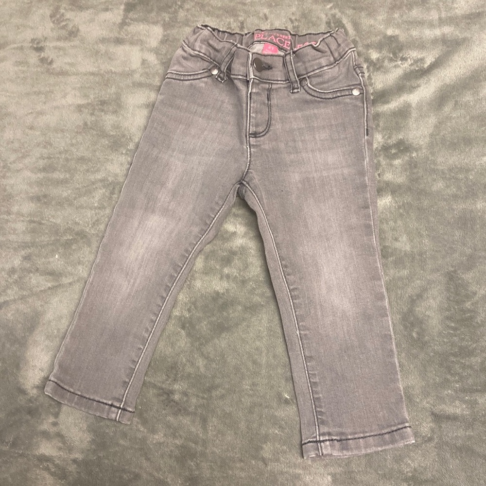 Children’s Place Baby Toddler GirlsGray Denim Jeggings Size 2T